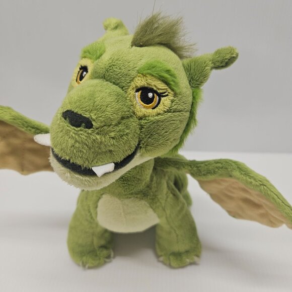 Disney Petes Dragon Elliot by Jakks Pacific 9 Inch Green Plush Poseable Wings - Picture 2 of 4